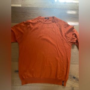 Mens L ong sleeve sweatshirt orange